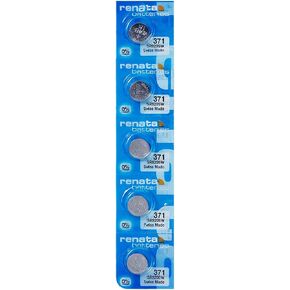 Renata 371 Watch Battery SR920SW - Strip of 5 Batteries