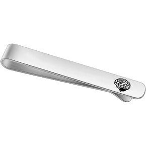 AKTAP Brain Doctor Gift Tie Clips for Men Neurologist Anatomical Brain Tie Bar Psychiatry Brain Doctor jewelry for Men (Brain Tie)