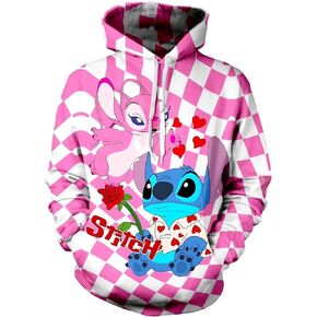 Unisex Cute Hoodie 3D Printed Anime Pullover Novelty Fashion Sweatshirt in Saudi Arabia