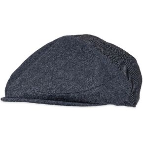Dockers Men's Ivy Newsboy Hat, Charcoal Mixed, Small-Medium