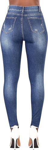 High Waisted Jeans for Women, Trendy Womens Jeans, Skinny Butt Lift Pants for Women with Tummy Control. in Saudi Arabia