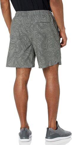 BASS OUTDOOR Men's Athletic Knit Printed Wave Woven Shorts in Saudi Arabia
