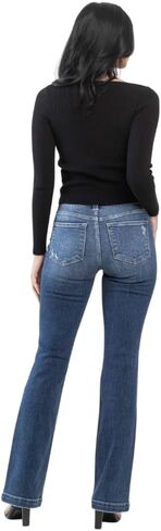 Judy Blue Mid Rise Hand Sand & Destroy Bootcut in Saudi Arabia