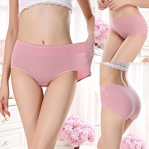 Buankoxy Women's 6 Pack Stretch Cotton Panties, Assorted Colors in Kuwait