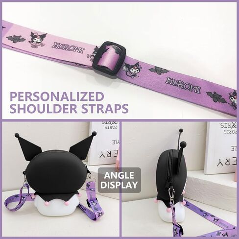 XFXATRJ Kawaii Kuromi Bag Cute Cartoon Shoulder Bag Anime Wallet for Girls Birthday Gifts in Saudi Arabia