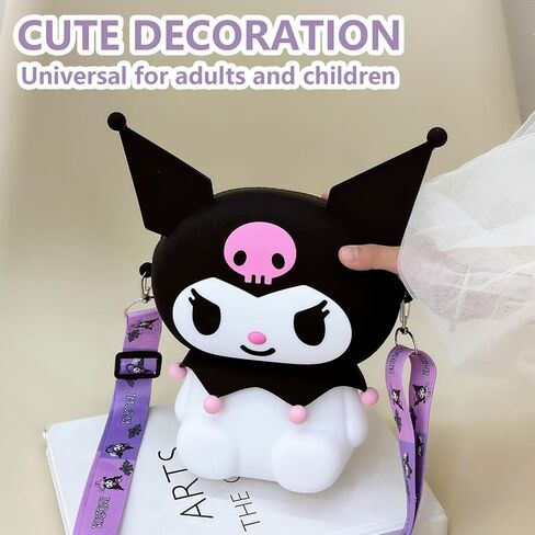 XFXATRJ Kawaii Kuromi Bag Cute Cartoon Shoulder Bag Anime Wallet for Girls Birthday Gifts in Saudi Arabia