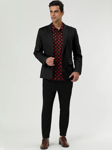 uxcell Men's Notched Lapel Button Slim Fit Casual Lightweight Sport Coats Blazer in Saudi Arabia