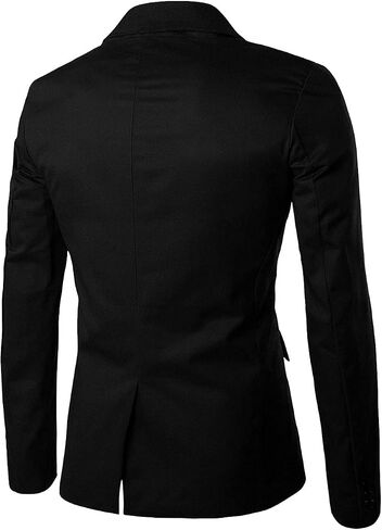 uxcell Men's Notched Lapel Button Slim Fit Casual Lightweight Sport Coats Blazer in Saudi Arabia