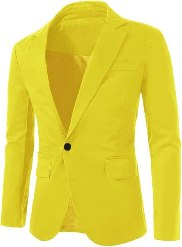 uxcell Men's Notched Lapel Button Slim Fit Casual Lightweight Sport Coats Blazer in Saudi Arabia