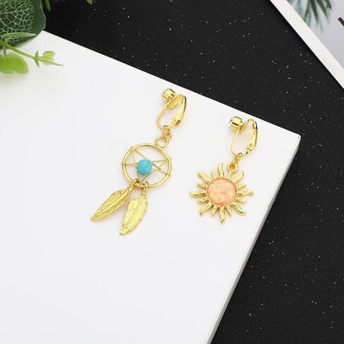 NEWITIN 10 قطع وهمية حلقات زر البطن للنساء تتدلى السرة مكعب زركونيا غير ثقب البطن مجوهرات كليب على حلقات زر البطن للنساء الفتيات in Kuwait