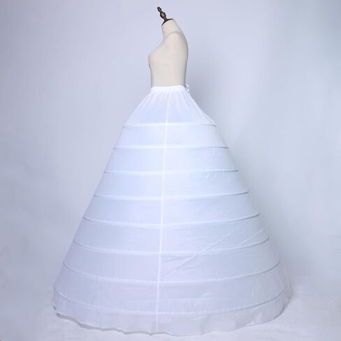 Crinoline Petticoat for Women Wedding 8 Hoop A-line Skirt Slips Prom Ball Gown Petticoat Underwear Slip in Saudi Arabia