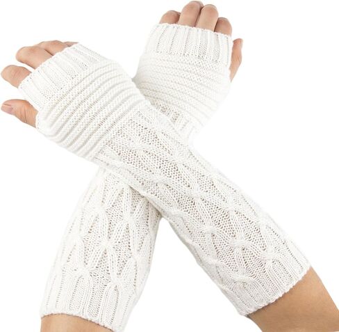 قفازات KADBLE النسائية الشتوية الطويلة الدافئة لتدفئة الذراع in Kuwait