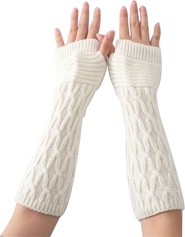 قفازات KADBLE النسائية الشتوية الطويلة الدافئة لتدفئة الذراع in Kuwait