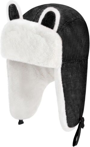 Winter Thickened Earflap Hat, Cute Outdoor Thick Warm Cat Ear Cap for Women in Saudi Arabia
