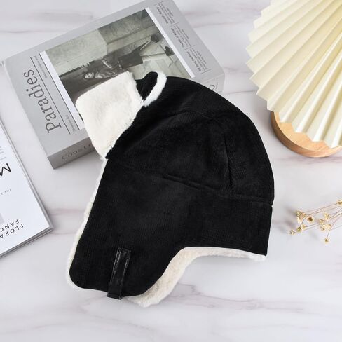 Winter Thickened Earflap Hat, Cute Outdoor Thick Warm Cat Ear Cap for Women in Saudi Arabia