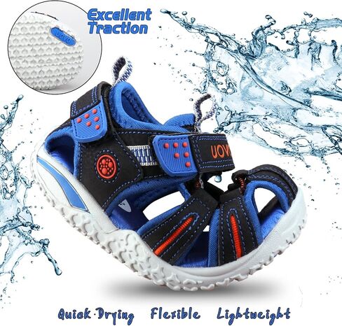 Boys Sandals Kids Sandals Hiking Athletic Closed Toe Summer Beach Outdoor Shoes for Boys Quick-Drying in Kuwait