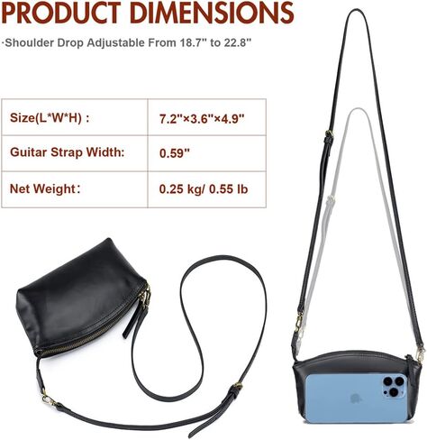 محافظ صغيرة من Lecxci للنساء، حقائب كروس، حقائب يد جلدية، محفظة بمقبض، حقيبة صغيرة على شكل صدفة in Kuwait