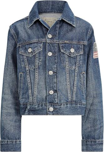 POLO RALPH LAUREN Boy's Cotton Denim Trucker Jacket (Big Kids) Gordon Wash LG (14-16 Big Kid) in Saudi Arabia