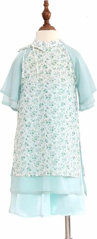 Ao Dai، الزي التقليدي الفيتنامي للأطفال - Ditsy Floral Ao Dai، مقاس 2-6 سنوات in Kuwait