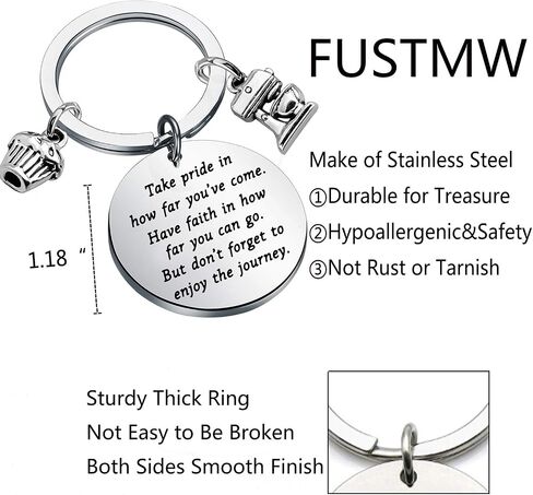 FUSTMW Baker Keychain Gifts Pastry Chef Bakery Jewelry Culinary Student Gift Baking Gifts Take Pride in How Far You Have Come in Saudi Arabia
