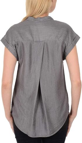 Jachs Women's Cap Sleeve Button Down Shirt - Short Sleeve Printed Blouse in Saudi Arabia