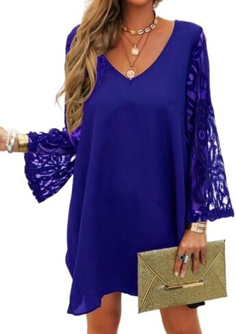 Jane's Sleeve Tulle V Neck Sandy Fabric Dress - Elegant Women's Dress Sandy Fabric in Saudi Arabia