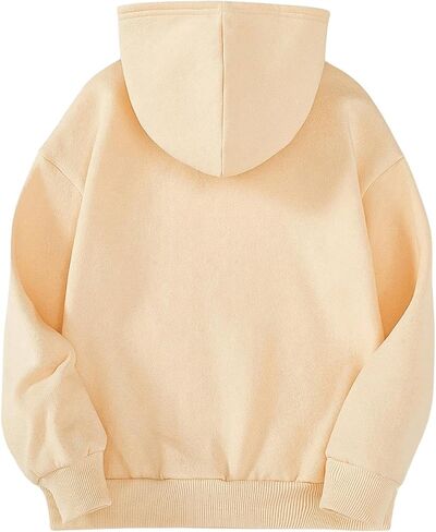 SOLY HUX Girl's Hoodies Cartoon Cat Print Long Sleeve Drop Shoulder Pullover Sweatshirt in Saudi Arabia