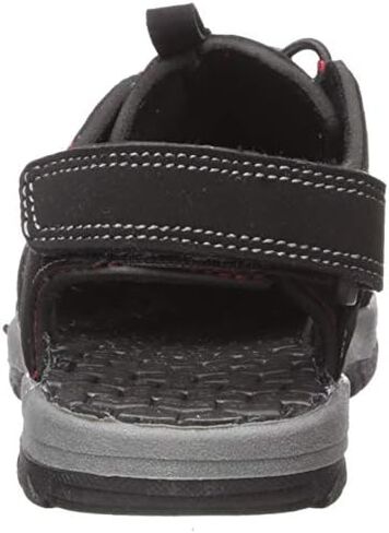 Northside Boys' Burke SE Fisherman Sandal, black/red, 11 M US Toddler in Saudi Arabia