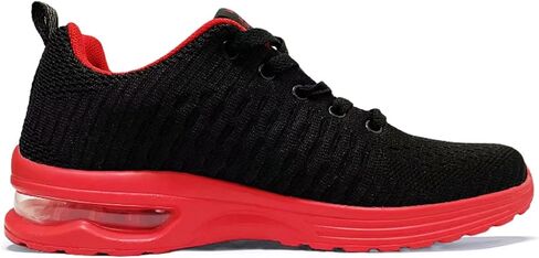 Men's Shoes Non Slip Shoes Slip on Sneakers Walking Shoes Black Red Athletic Lightweight Mesh in Saudi Arabia