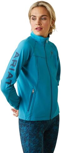 ARIAT Women's Agile Softshell Jacket, Mosaic Blue in Saudi Arabia