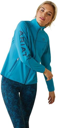 ARIAT Women's Agile Softshell Jacket, Mosaic Blue in Saudi Arabia