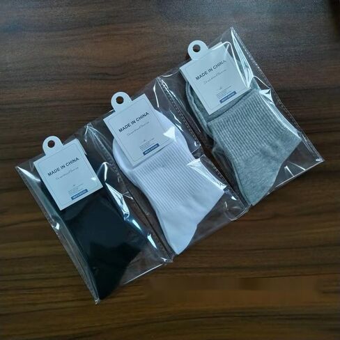 Men's Calf Socks, Cotton LightWeight Thin Casual Long Calf Socks, White in Saudi Arabia