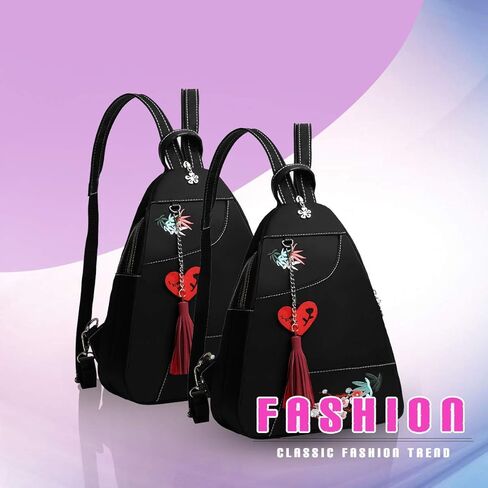 Eshow Small Backpack Purse for Women Nylon Backpack Purse - 2 Way Convertible Casual Backpacks Hobo Handbag in Kuwait