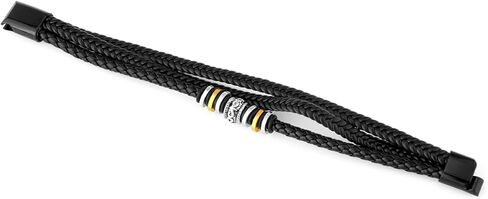 wynameleri Mens Leather Bracelet with Stainless Steel Clasp Jewelry Multi-Layer Braided Men Wrist Cuff Bracelet in Saudi Arabia