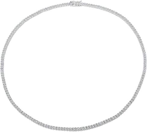 Bling Bling NY Unisex Anti-Tarnish Micro Skinny 2mm Real Solid 925 Sterling Silver one Row Tennis Chain AAA CZ Choker Necklace 16-30" Bracelet 6.5-8.5'' Anklet 9-10'' in Saudi Arabia