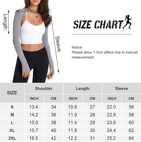سترة نسائية رياضية قصيرة الأكمام بأكمام طويلة للتمرين بوليرو سترة نسائية مفتوحة من الأمام للفساتين الكاجوال in Kuwait