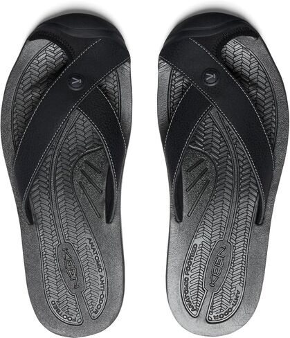 KEEN Men's Barbados Breathable Comfortable Sandals Toe Protection Flip-Flops in Saudi Arabia