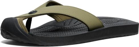 KEEN Men's Barbados Breathable Comfortable Sandals Toe Protection Flip-Flops in Saudi Arabia