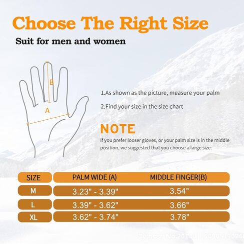 Thermal Winter Gloves for Men Women, Running Gloves for Cold Weather, Touchscreen Waterproof Gloves Anti-Slip Black Gloves for Running Cycling Driving and Hiking in Saudi Arabia