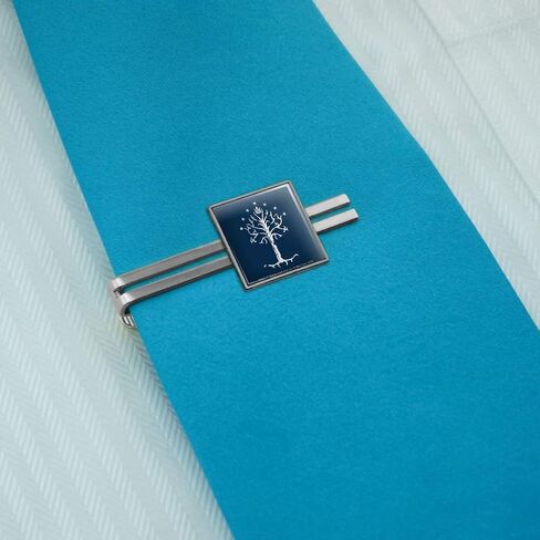 Lord of the Rings Tree of Gondor Square Tie Bar Clip Clasp Tack- Silver or Gold in Saudi Arabia