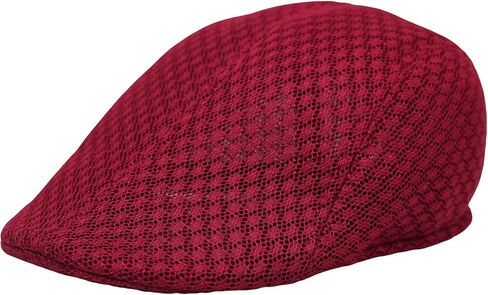 WITHMOONS Breathable Mesh Summer Hat Newsboy Ivy Cap Cabbie Flat Cap UZ30053 in Saudi Arabia