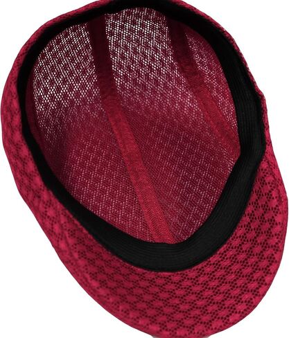 WITHMOONS Breathable Mesh Summer Hat Newsboy Ivy Cap Cabbie Flat Cap UZ30053 in Saudi Arabia
