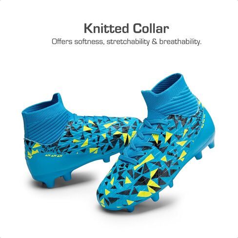 DREAM PAIRS Boys Football Cleats Youth High Top Firm Ground Soccer Shoes for Little/Big Kids in Saudi Arabia