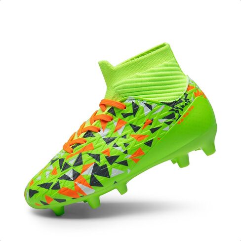 DREAM PAIRS Boys Football Cleats Youth High Top Firm Ground Soccer Shoes for Little/Big Kids in Saudi Arabia