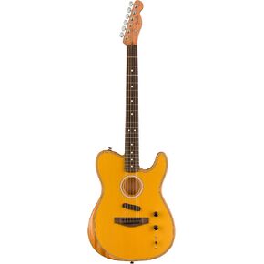 Fender Acoustasonic Player Jazzmaster Acoustic Electric Guitar, with 2-Year Warranty, 2-Color Sunburst, Rosewood Fingerboard, with Gig Bag
