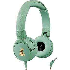 POGS Kids Wired Headphones | The Elephant 2 | Adjustable, Durable Headphones for Kids 3+ | Limited to 85 dB, Microphone | On-Ear | Music-Sharing Function Safe 3.5mm Audio Cable (3.2ft) (rBlue)