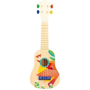 Sunshine Wooden Ukulele - Children's Musical Instrument - Pretend Play and Musical Awakening Toy - Water-Based Paint - from 3 Years + J07636 in Kuwait