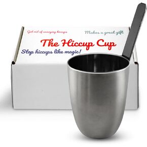 The Hiccup Cup. Hiccups Relief Instantly. Stop Hiccups Naturally. Simpler to use than a straw. No Hiccups Medicine. Stainless Steel.