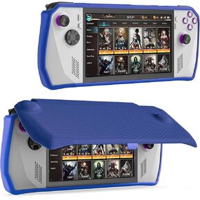 حافظة ProCase قابلة للطي لجهاز ASUS ROG Ally Gaming المحمولة مقاس 7 بوصة 2023، غطاء واقٍ مع غطاء أمامي مغناطيسي قابل للإزالة، ملحقات Rog Ally حافظة حماية كاملة غير قابلة للانزلاق - أبيض