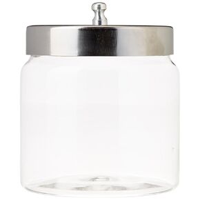 Grafco Glass Sundry Jars with Lids, 4 x 4", Medical Dressing Storage (6 Count)
